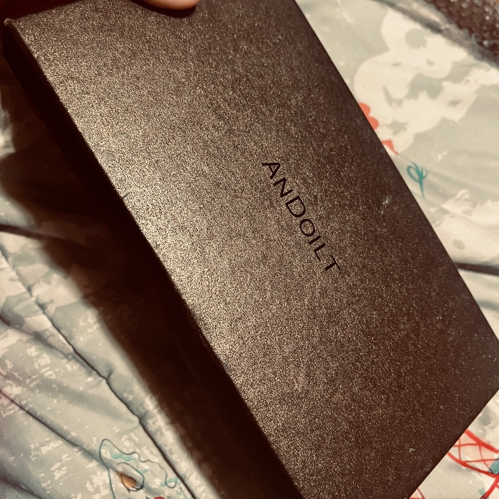 Andoilt Blue Leather Wallet New in Box